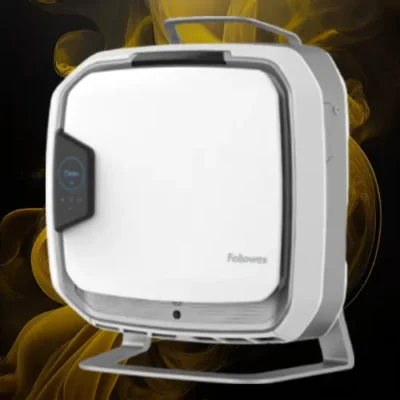 Purificateur d’air Array™ avancé sur pied AS1 vu de côté Purificateur d’air Array™ avancé sur pied AS1 vu de côté