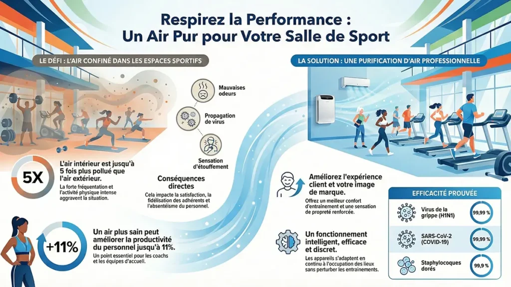 Qualité de l'air intérieur dans les salles de sport