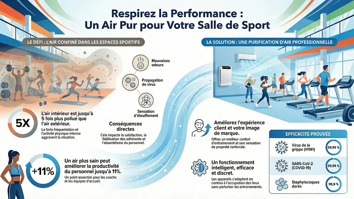 Qualité de l'air intérieur dans les salles de sport